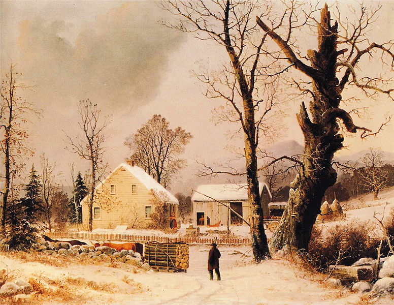 George Henry Durrie Winter Scene in New England